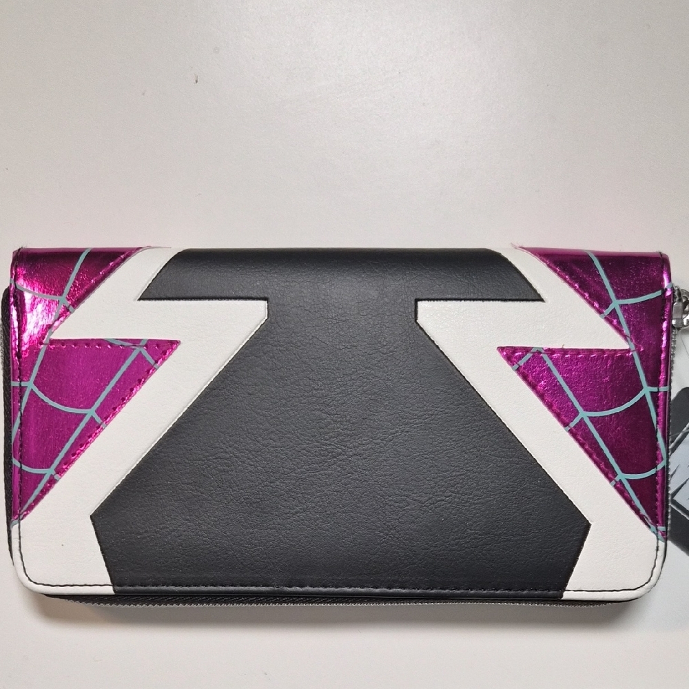 Marvel Spider-Gwen Black and Purple Wallet - Picture 3 of 4